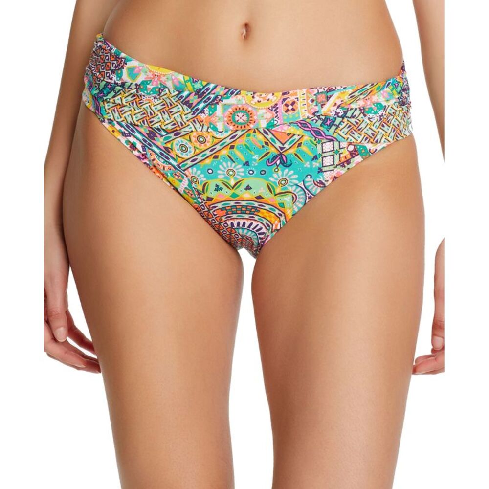 Bleu Rod Beattie Seriously Sunny Sarong Hipster Bikini Bottoms In Multi